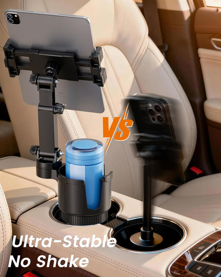 OHLPRO Tablet Halterung Auto Getränkehalter, Anti-Vibration iPad Halter KFZ 5-17 Zoll, Kompatibel mi