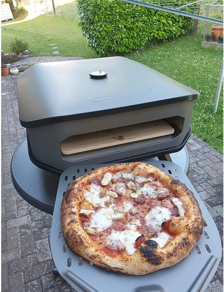 G.a HOMEFAVOR Perforierter Pizzaschieber, Pizzaschaufel aus Hart Eloxiertes Aluminium Rechteckige Pr