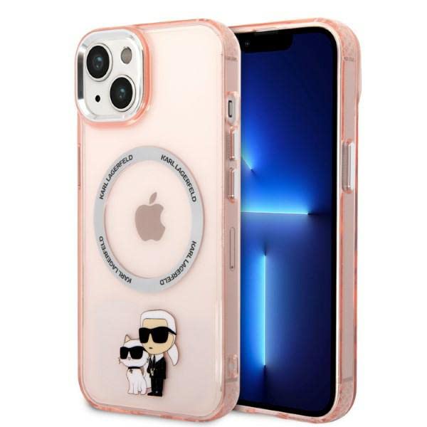 KARL LAGERFELD KLHMP14MHNKCIP Hülle für iPhone 14 Plus 6,7" hardcase Rosa Iconic