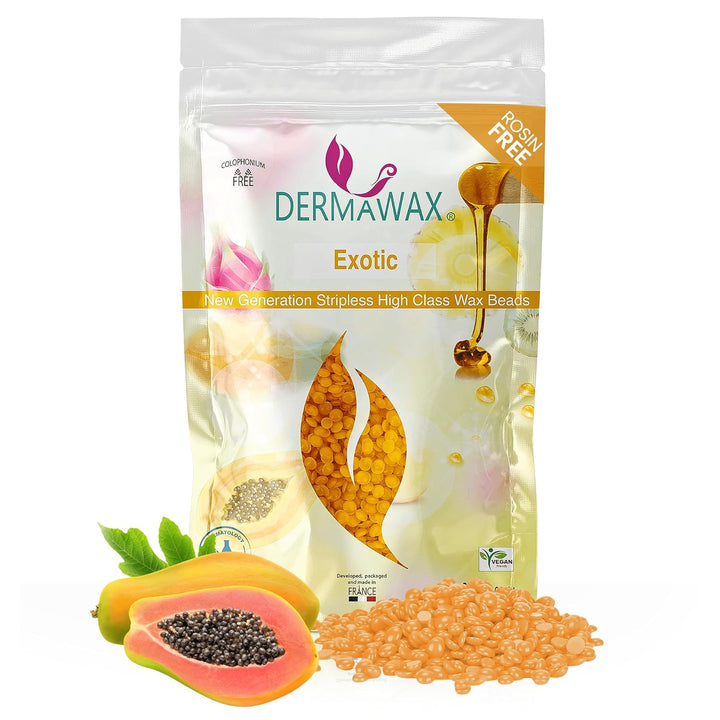 800 Gramm Dermawax Exotic Hypoallergen Waxing Perlen zur Haarentfernung Augenbrauen Gesicht Intim Bi