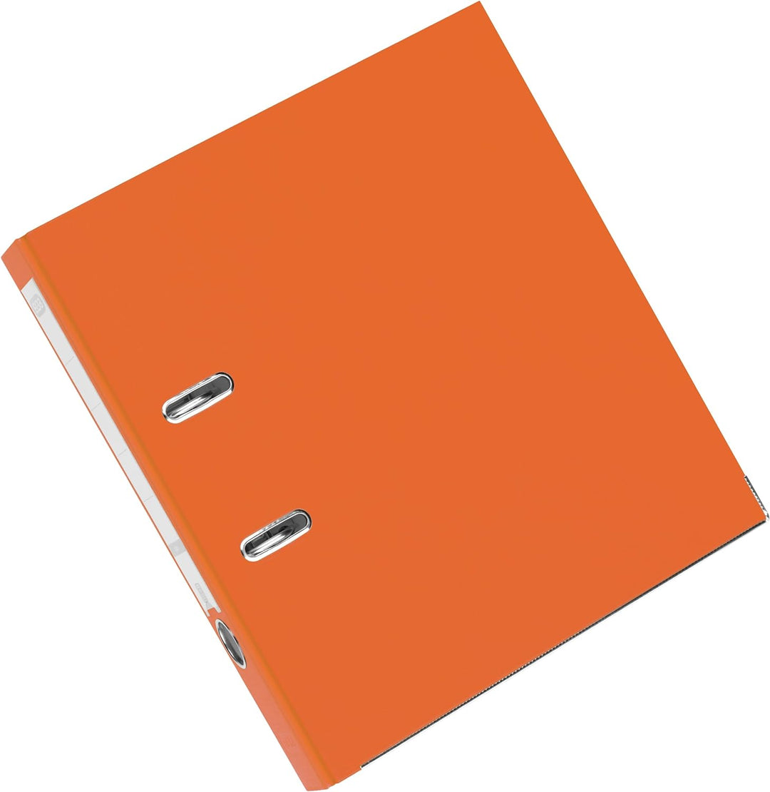 Elba Ordner A4, Smart Pro, 5 cm schmal, Kunststoff aussen, orange, 10 Stück, orange