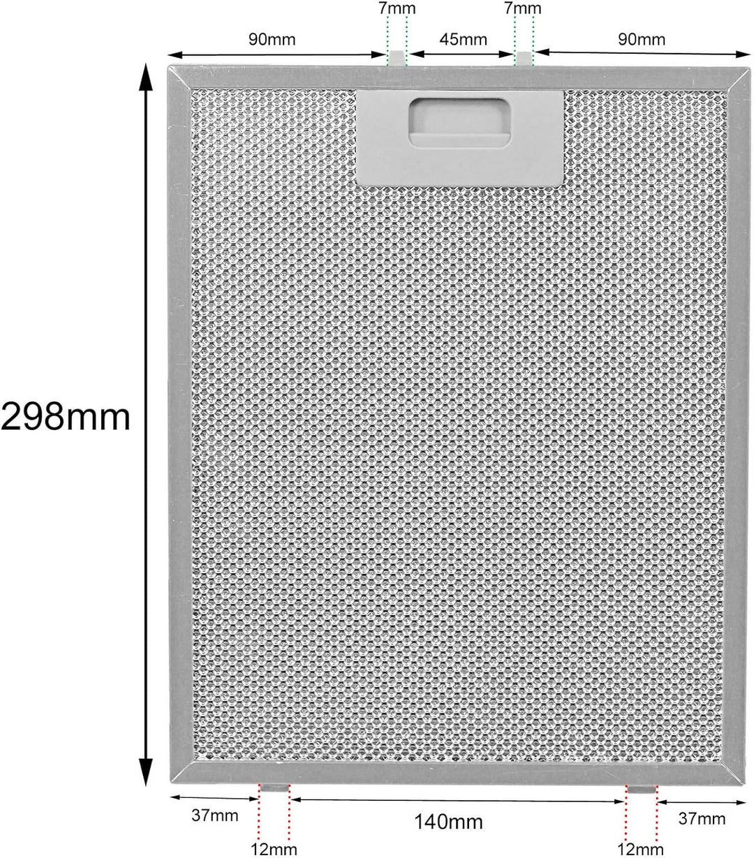 Hygena Dunstabzugshaube, Drahtgeflecht, Abluftfilter, 2 Stück, blau, 300 x 240 mm