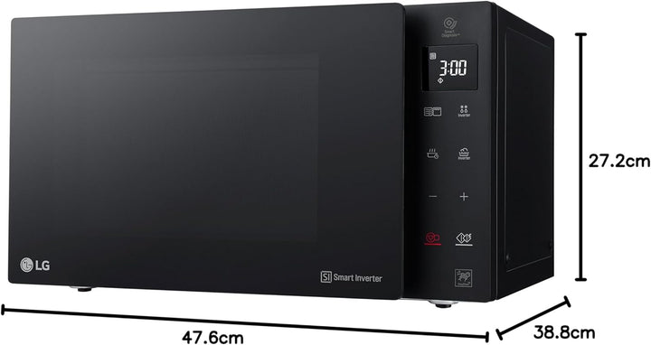 LG Electronics NeoChef MH 6535 GIS Mikrowelle mit Grill / 1000 W / 25 L / Digital display / schwarz