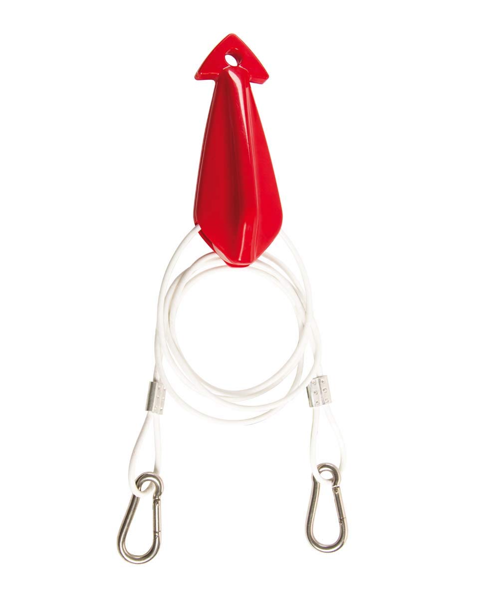 Jobe Schleppdreieck Rostfreier Stahl Haken 8ft 1P Wasserski Leine, Mehrfarbig, One Size