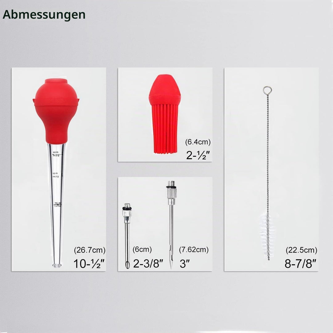 KAYCROWN Truthan-Bratset mit 4 Teilen von kommerzieller Qualität aus FDA-Silikon, inklusive Bratensp
