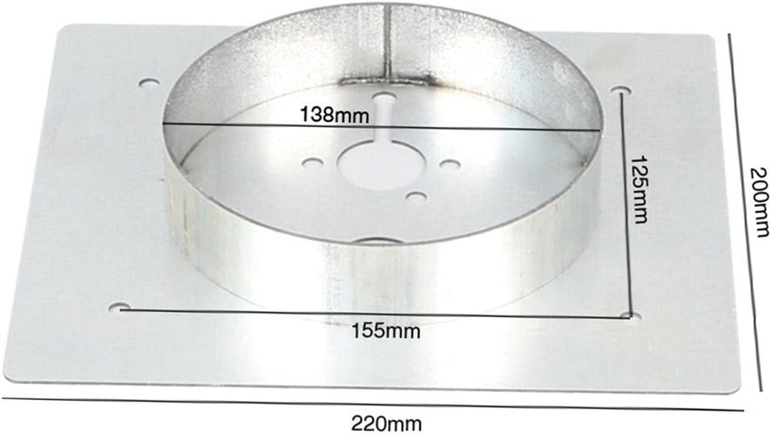 Heizturm Planar, Heizer Montageplatte Turm Planar Edelstahl Hochfest Rostfrei für Eberspacher Heizge