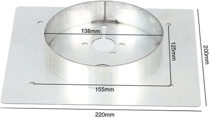 Heizturm Planar, Heizer Montageplatte Turm Planar Edelstahl Hochfest Rostfrei für Eberspacher Heizge
