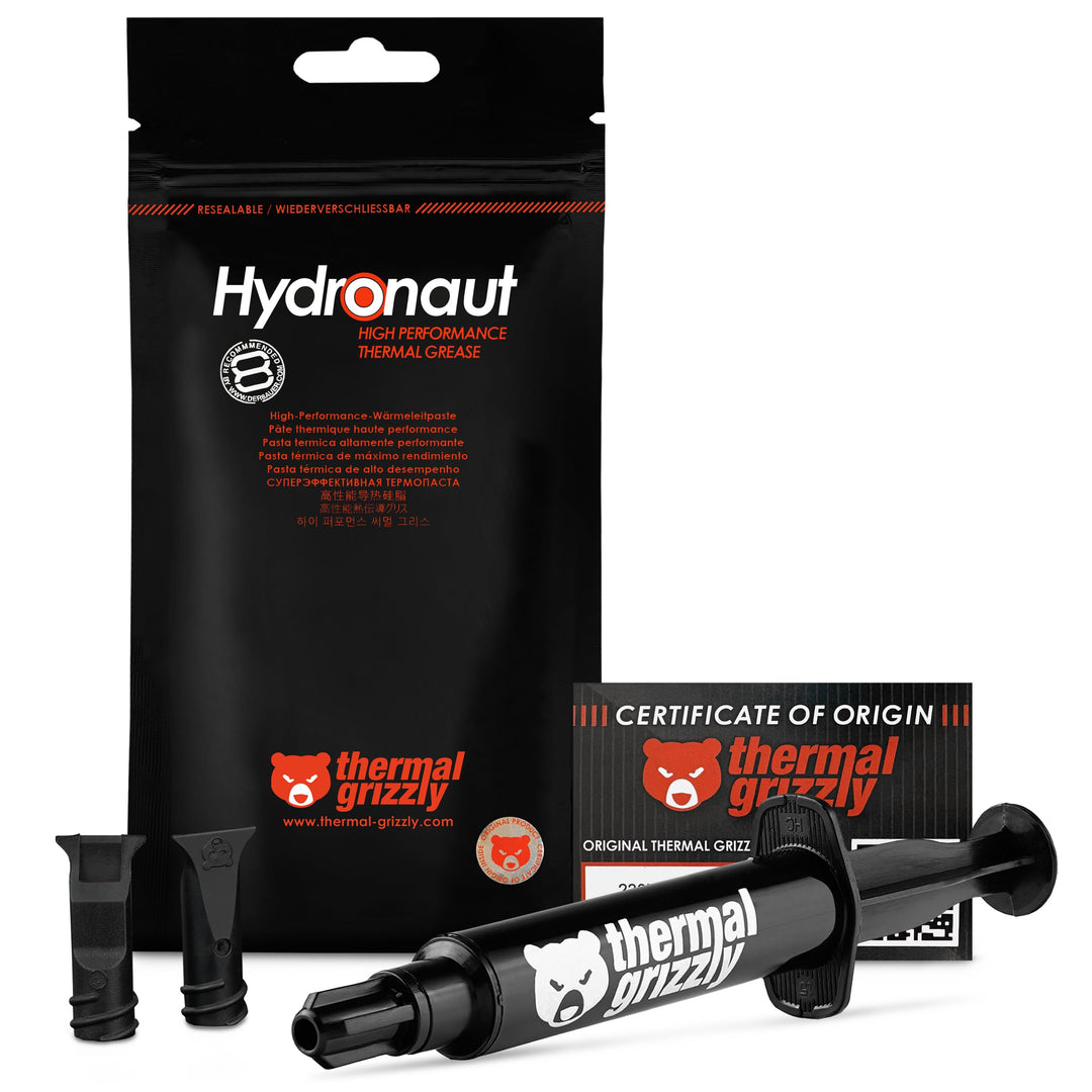 Thermal Grizzly - Hydronaut - 7.8 Gramm/3 ml - Leitfähige Hochleistungs-Wärmeleitpaste - Ideal für L