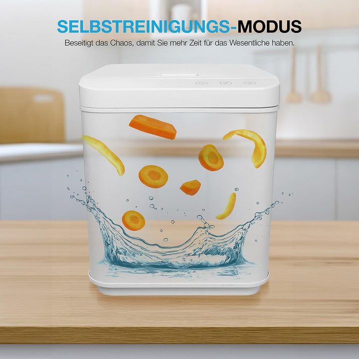 Rosenstein & Söhne Komposter: Elektrischer Kompostierer, 3,7 l, 550 W, Autoclean, Aktivkohlefilter (