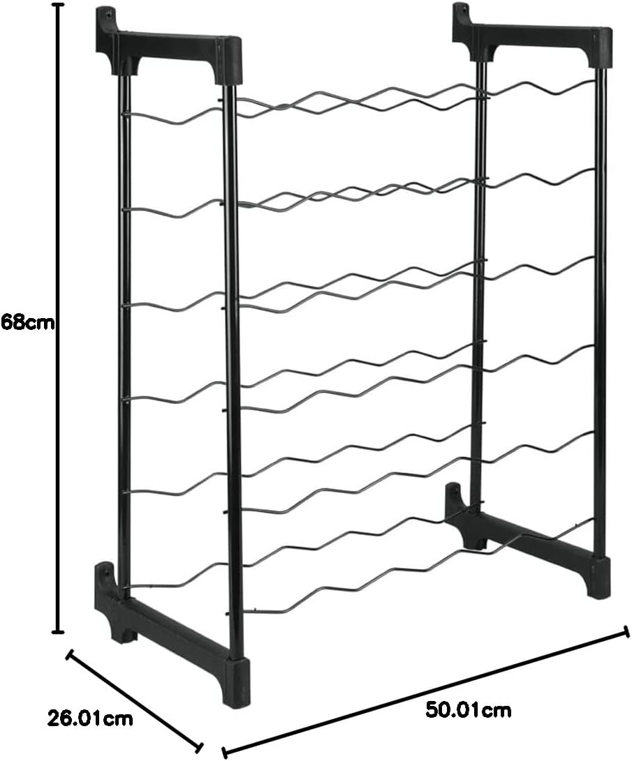 Metaltec Weinregal Chianti für 30 Flaschen, Epotherm-Beschichtung
