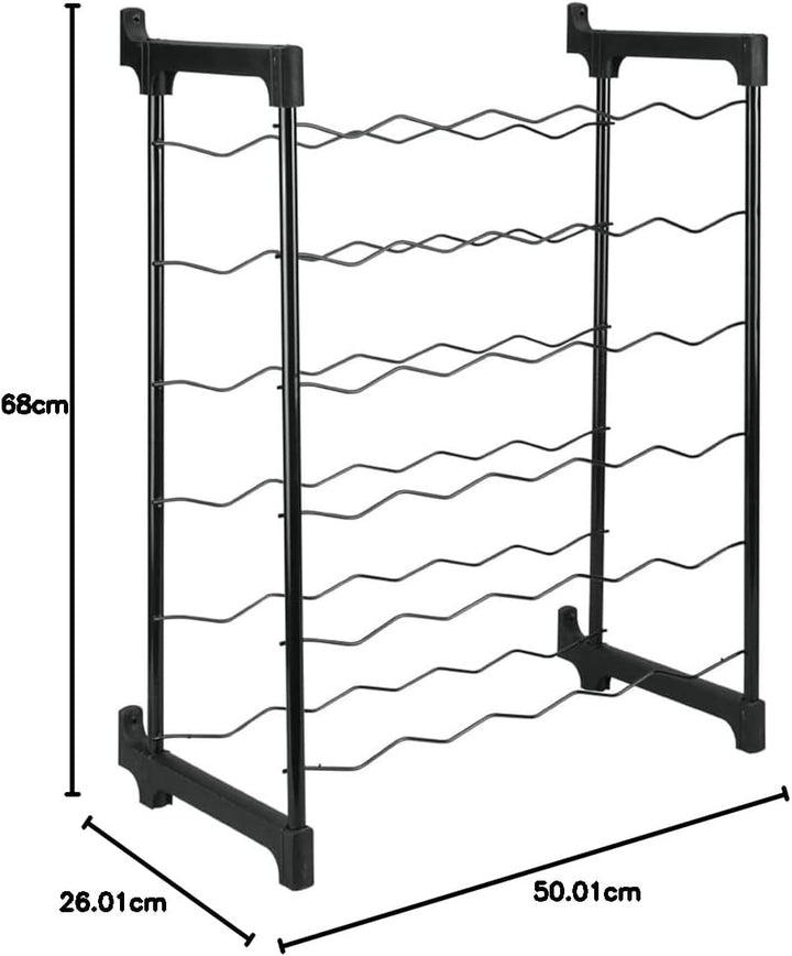 Metaltec Weinregal Chianti für 30 Flaschen, Epotherm-Beschichtung