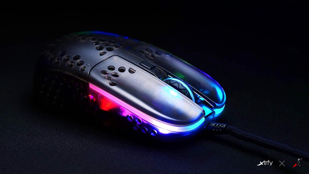 Xtrfy MZ1, Ultraleichte Kabelgebundene Gaming-Maus, Pixart 3389 Sensor, Einzigartige Form für Optima