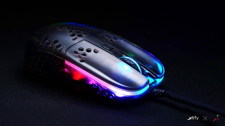 Xtrfy MZ1, Ultraleichte Kabelgebundene Gaming-Maus, Pixart 3389 Sensor, Einzigartige Form für Optima