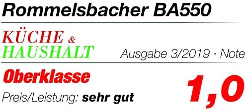 ROMMELSBACHER Brotbackautomat BA 550 - 13 Programme, automatisches Zutatenfach, 2 Brotgrössen (700 g