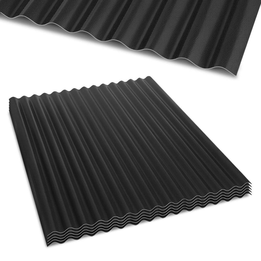 20x Wellblechplatten für Dach, 117 x 93 cm, 1,5 mm PVC Wetterfeste Dachplatten Kunststoff, UV-bestän