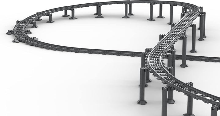 Trixbrix Supports Bundle 2.0 Compatible with Lego City Train Sets 60197 60198 10277 60205 60238 6033