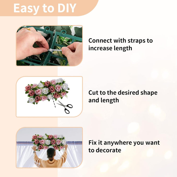 NUPTIO Hochzeit Blumenschmuck für Tische 2 Stück 50cm Lange Frühlingsblumen Arrangements Künstlicher