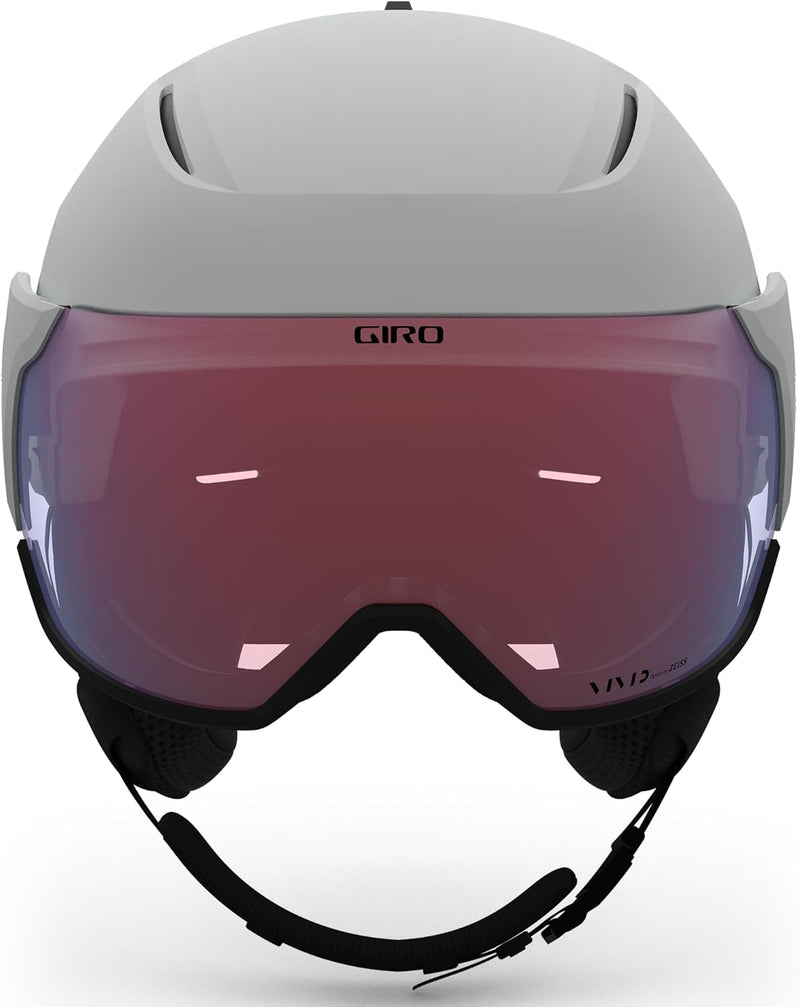 Giro Unisex – Erwachsene Orbit Helme, Matte Light Grey Vivid Ember, M