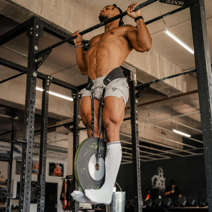 GORNATION Dip Gürtel, Dip Belt mit Kette oder Seil, für Dips & Krafttraining, Trainingsgürtel mit Ch