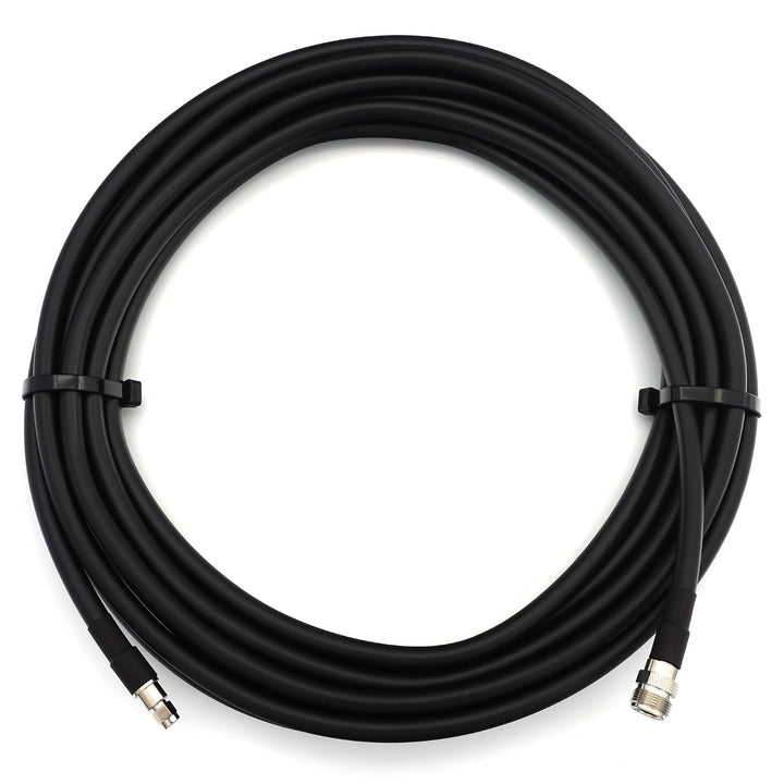 12m RP-SMA Stecker auf N Buchse Koaxialkabel — Vollkupfer HF400 Flexibles Verlängerungskoax 50 Ohm (