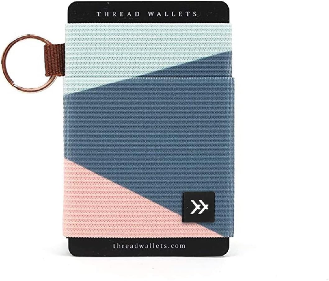 Thread Wallets Schlanke, minimalistische Brieftasche, Kreditkartenetui mit Vordertasche (Einheitsgrö
