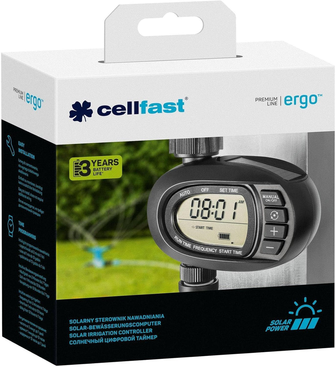Cellfast Ergo Bewässerungssteuerung, schwarz/blau
