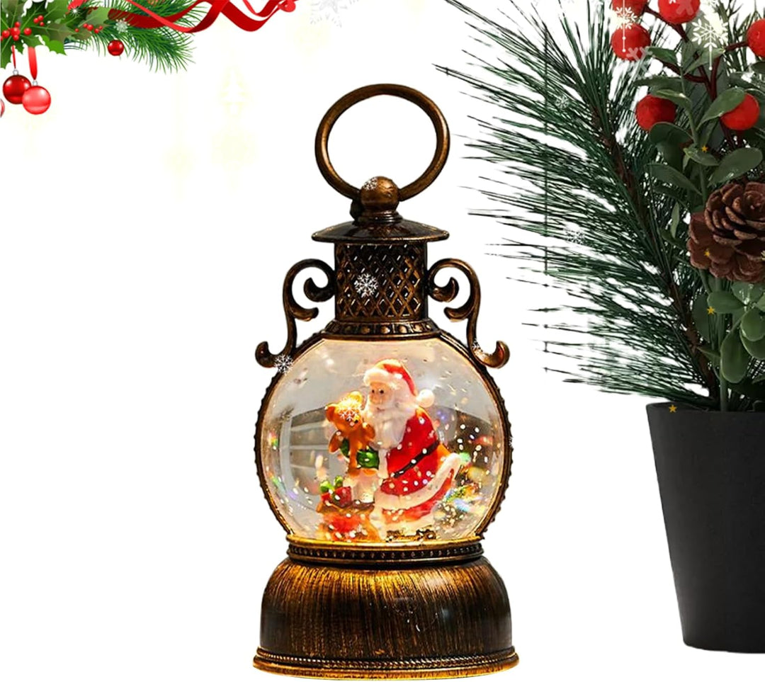 Leuchtende Weihnachtskugel,Partyszene Requisiten | Weihnachts Schneekugel Laterne Glitzerdekoration