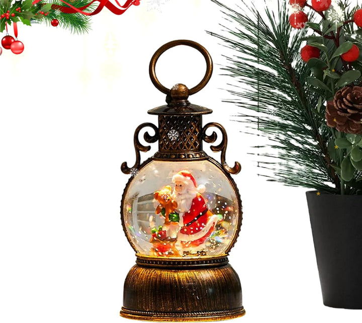 Leuchtende Weihnachtskugel,Partyszene Requisiten | Weihnachts Schneekugel Laterne Glitzerdekoration