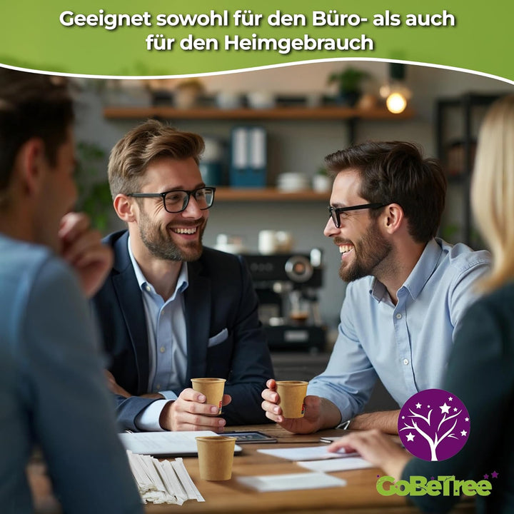 GoBeTree 400 Einweg-Kaffeebecher aus Kraftkarton mit 120 ml / 4 oz Fassungsvermögen, Einweg-Kaffeebe