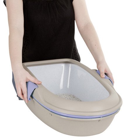 Stefanplast 81579 Katzentoilette „FURBA“ und „FURBA Maxi“ | Katzenklo mit Reinigungssieb und 2 Schal