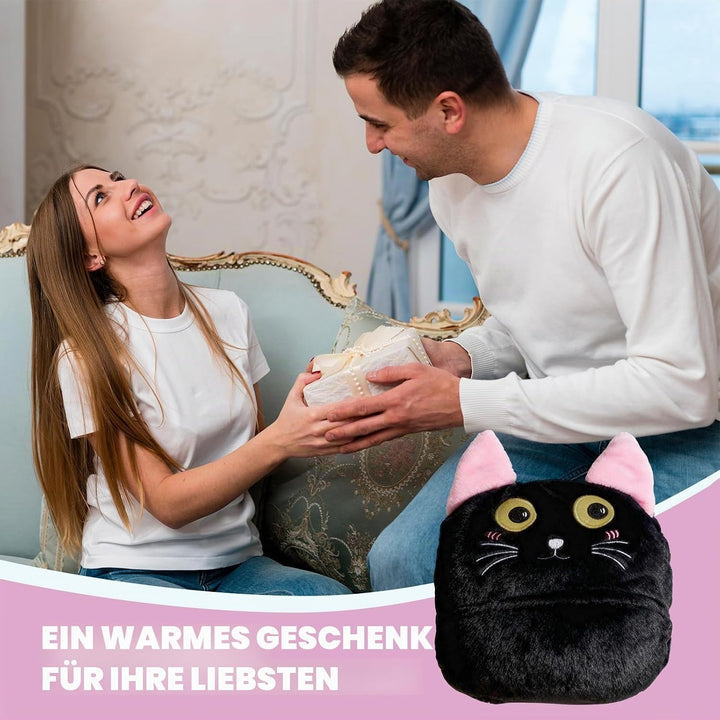 Flauschig Kuscheldecke Mit Ärmeln, Schwarze Katze Tragbare Decke Sofa Decke Geschenk für Frauen, Sch