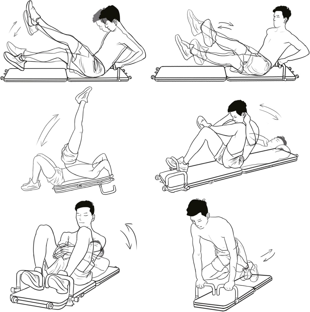 AsVIVA FB1 Liegestütz Board | Push-up Board & Fitness Board mit Liegestützgriffen, klappbar, für Hei