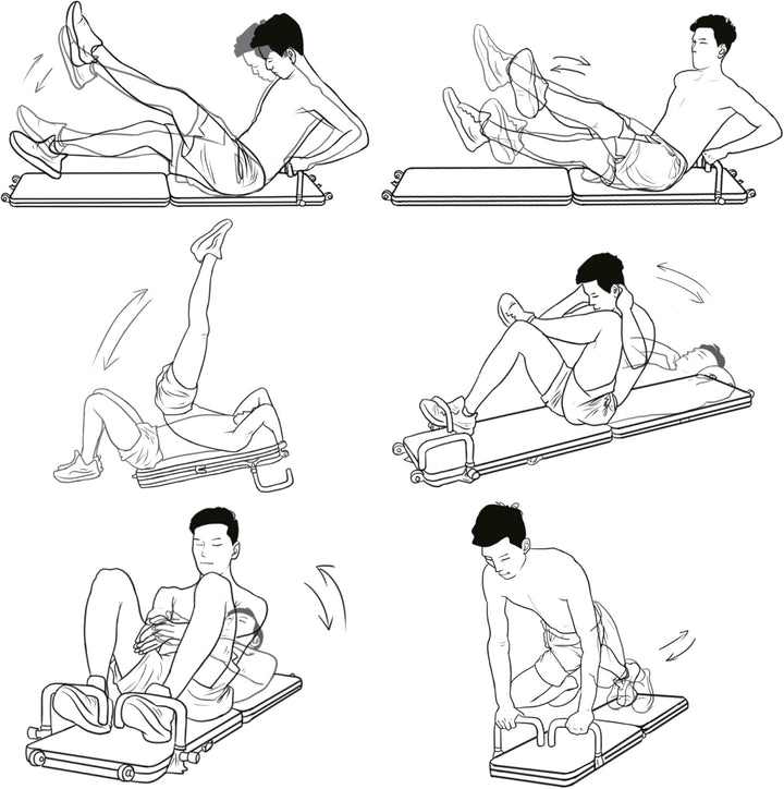 AsVIVA FB1 Liegestütz Board | Push-up Board & Fitness Board mit Liegestützgriffen, klappbar, für Hei