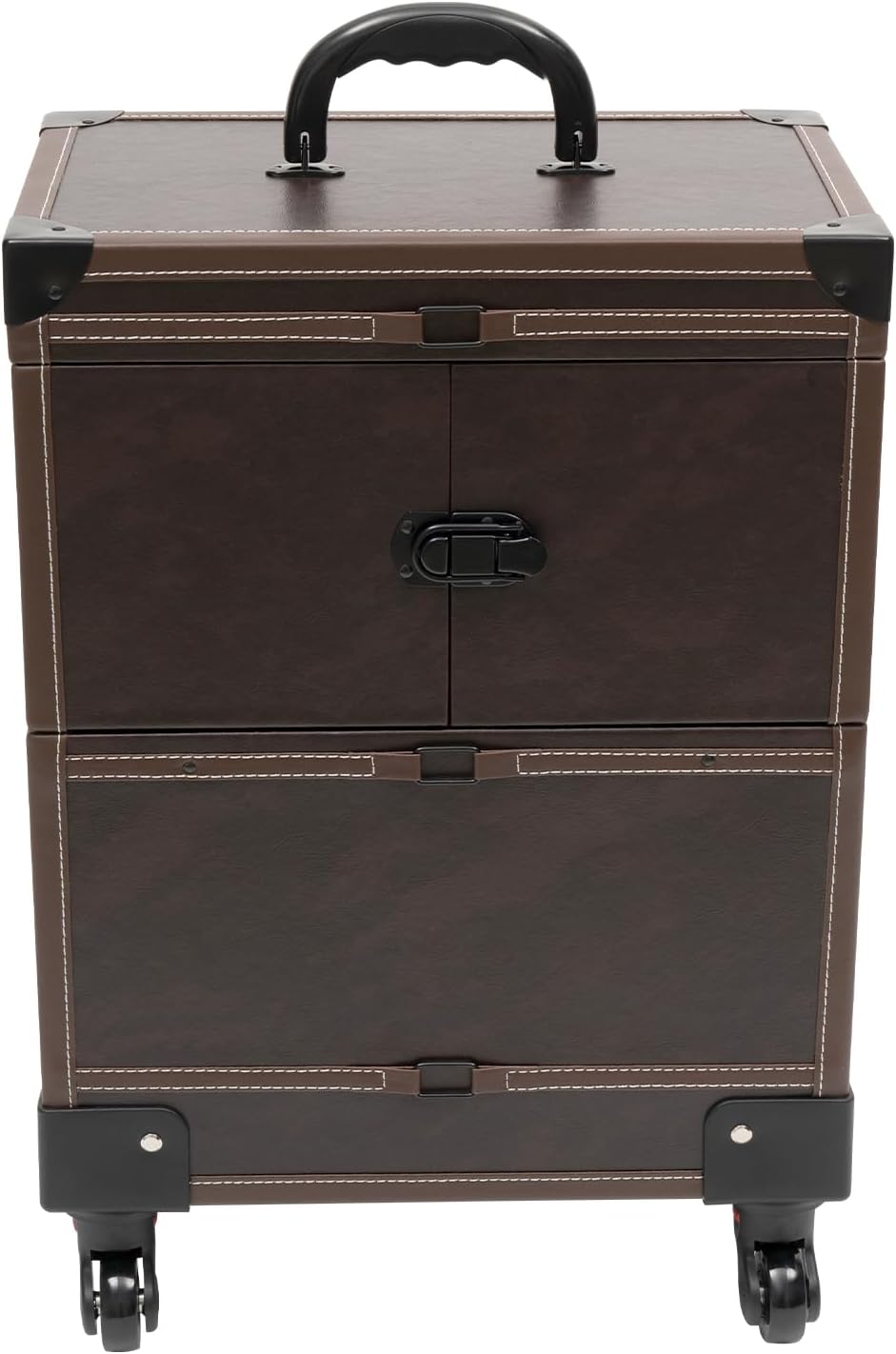Professioneller Makeup-Koffer auf Rollen – Kosmetik-Trolley mit Herausnehmbaren Fächern, Wasserabwei
