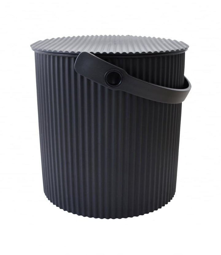 Hachiman Omnioutil Mittel 10 L Eimer mit Deckel Schwarz, Schwarz