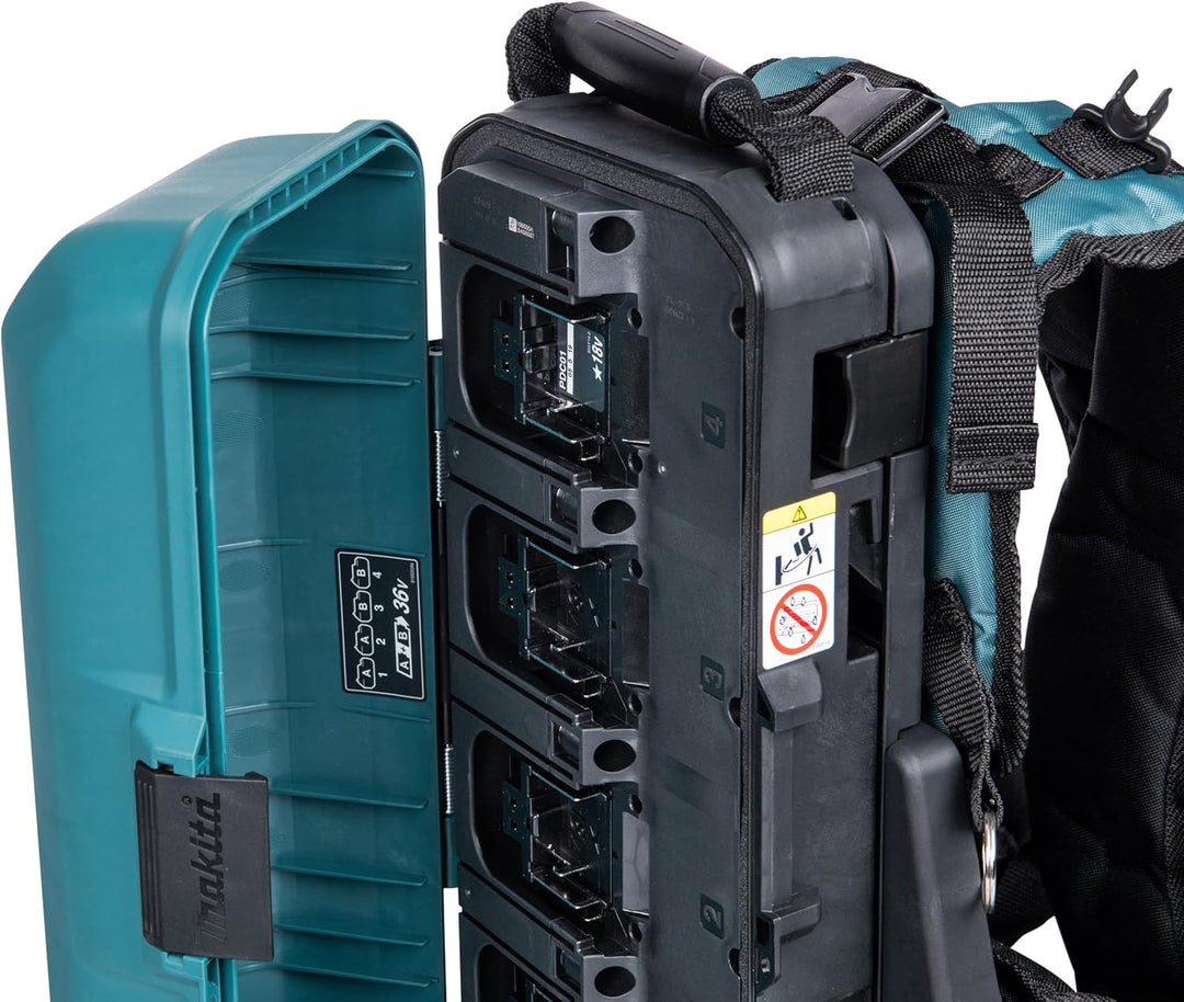 Makita 191A64-2 PDC01 Tragbar Kraft Liefern, IPX4 Wasserdicht, Höhenverstellbarer Hüftgurt, Blau