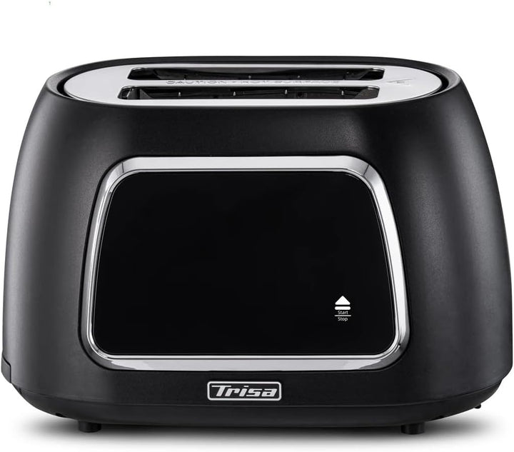 Trisa Toast IT! Digitaler Toaster 2 Scheiben 800W – Moderner Touchscreen Toaster mit Brötchenaufsatz