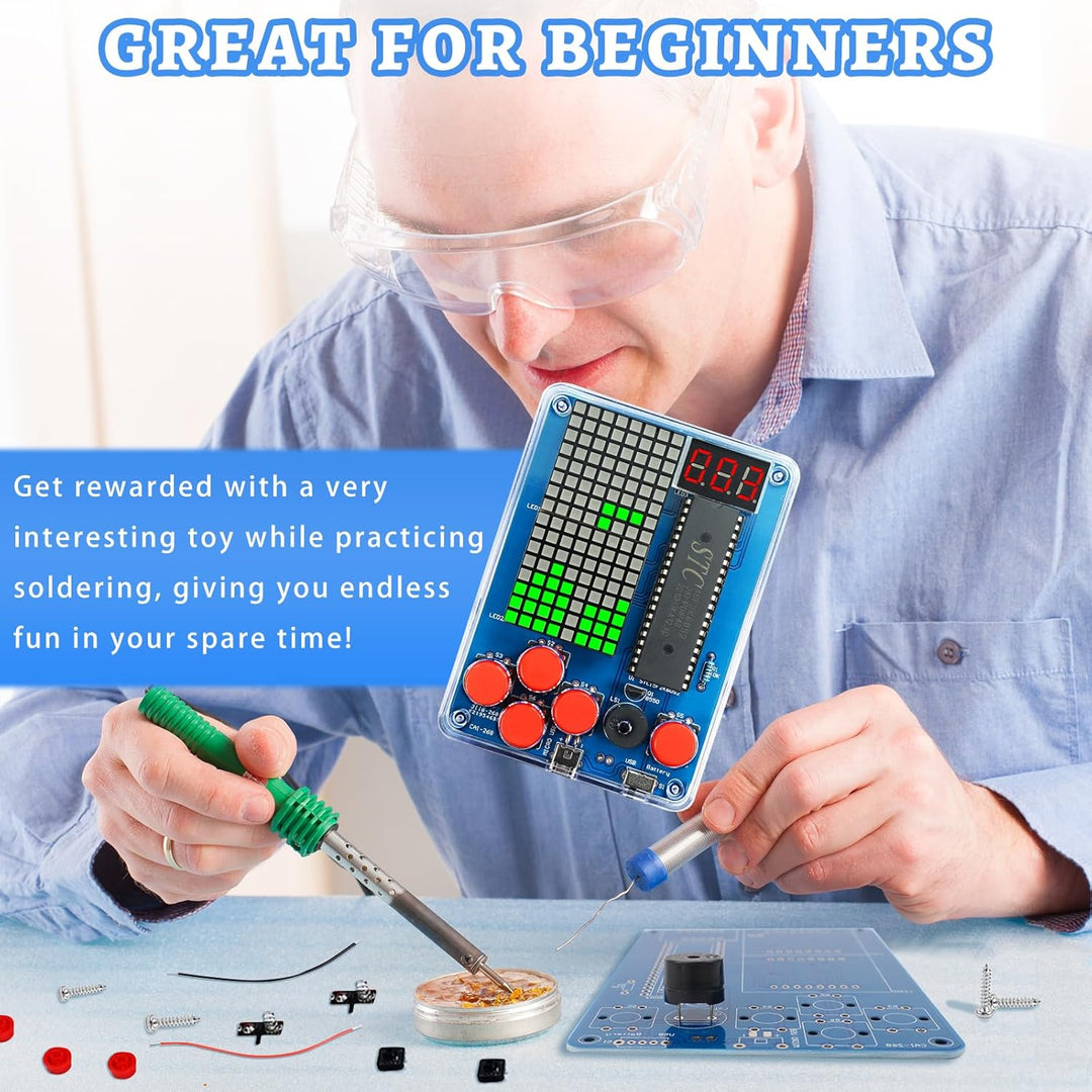 DIY Spielekonsole Löt Bausatz Elektronik Baukasten DIY Games Console Handheld Kit Lötübungsset für S