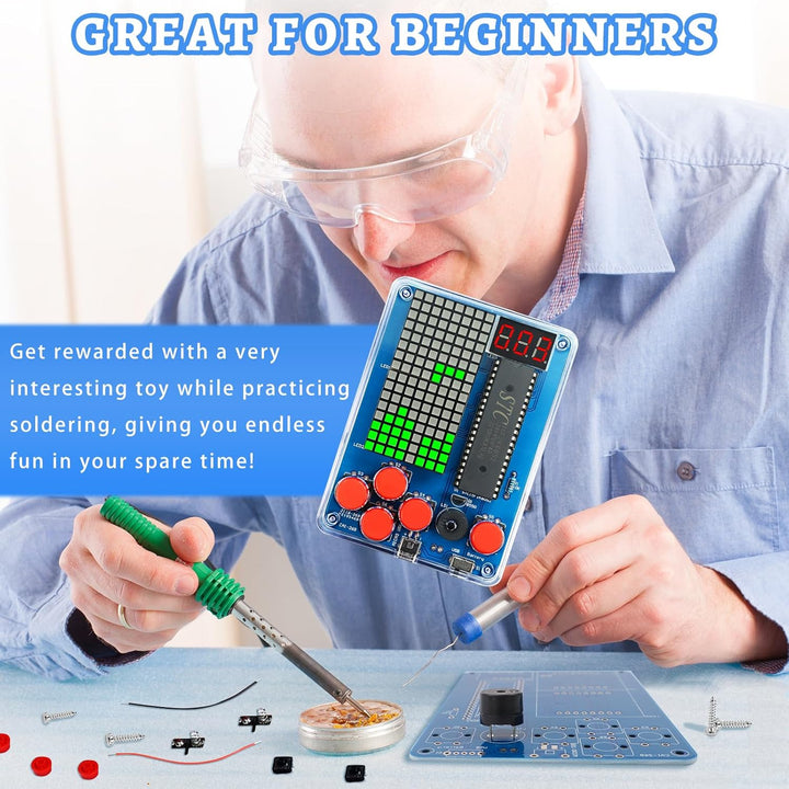 DIY Spielekonsole Löt Bausatz Elektronik Baukasten DIY Games Console Handheld Kit Lötübungsset für S