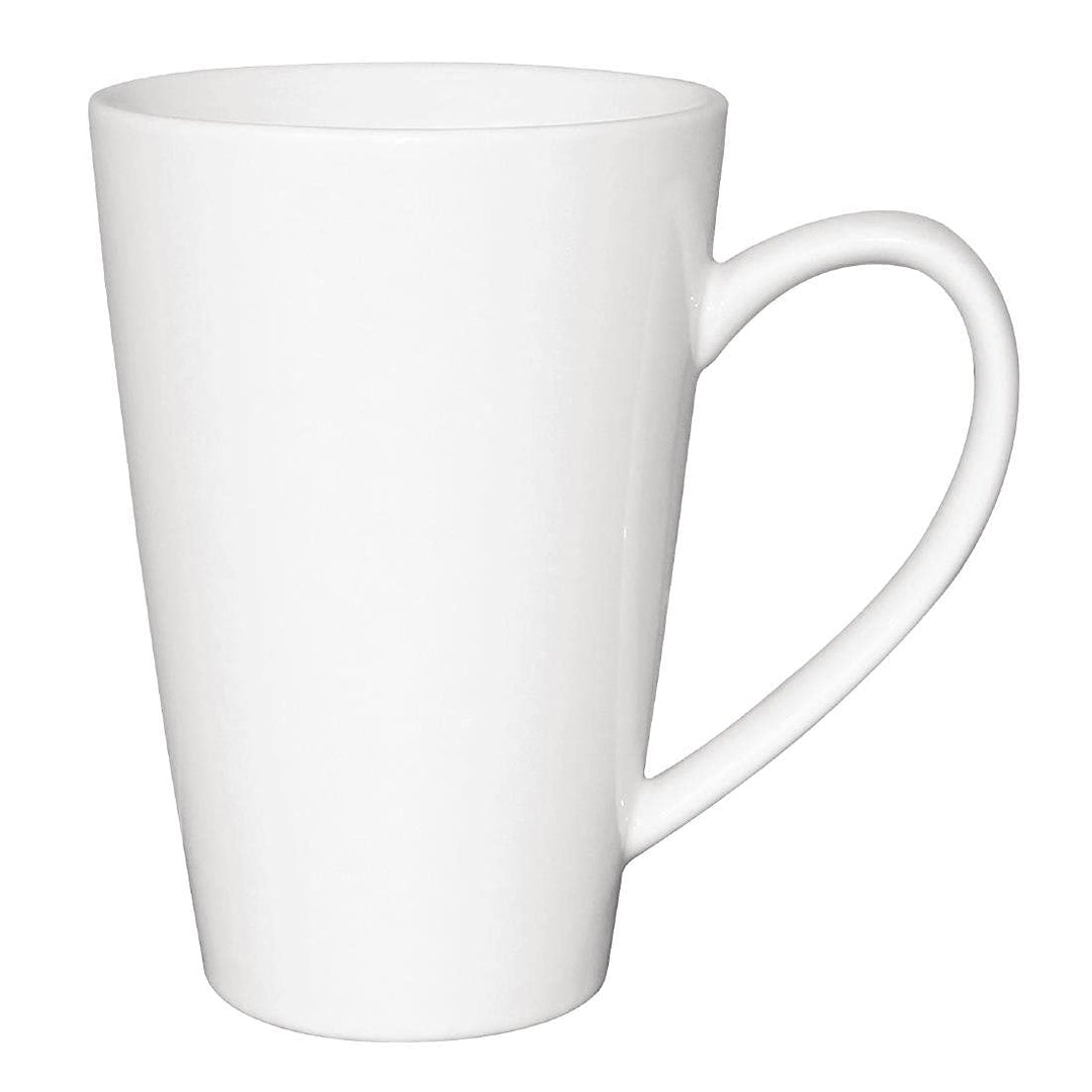 Olympia GL487 Café Latte Cup, 340 ml, 12 oz, Weiss (12 Stück)