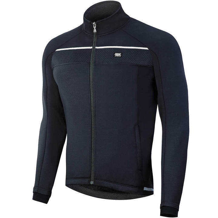Souke Sports Fahrradjacke Herren Winter Thermo Radjacke Winddichte &amp; wasserdichte mit Reflektierende