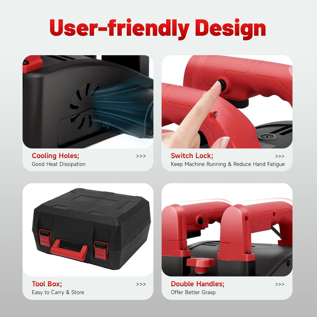 1200W Betonfräse, 3000 R/min Sanierungsfräse Schleifer Putzfräse Mauerfräse Estrichfräse Mauer Fräse