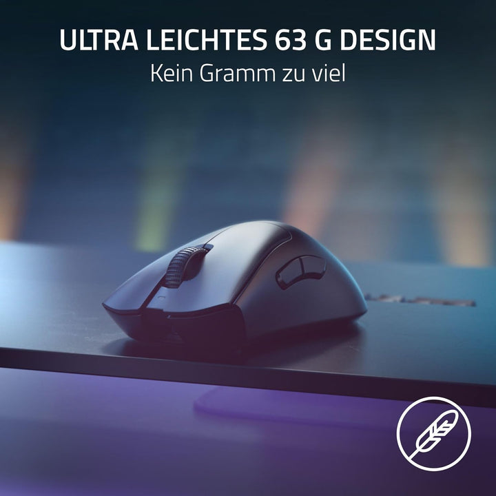 Razer DeathAdder V3 Pro + HyperPolling Wireless-Adapter - Ultra leichte E-Sport-Maus mit echten 8K H