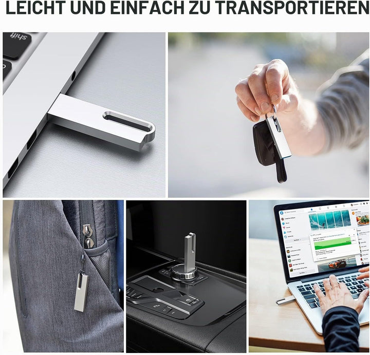 KOOTION 128GB USB 3.0 Wasserdicht Metall Datenstick 128 GB Memory Stick Flash-Laufwerk USB Flash Dri