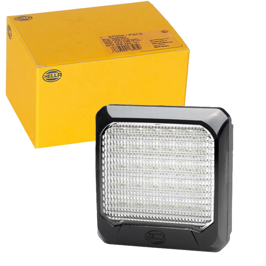 HELLA - LED-Arbeitsscheinwerfer - Flat Beam 500 - 12/24V - 1GA 995 193-041 mit Bügelhalter, mit Büge