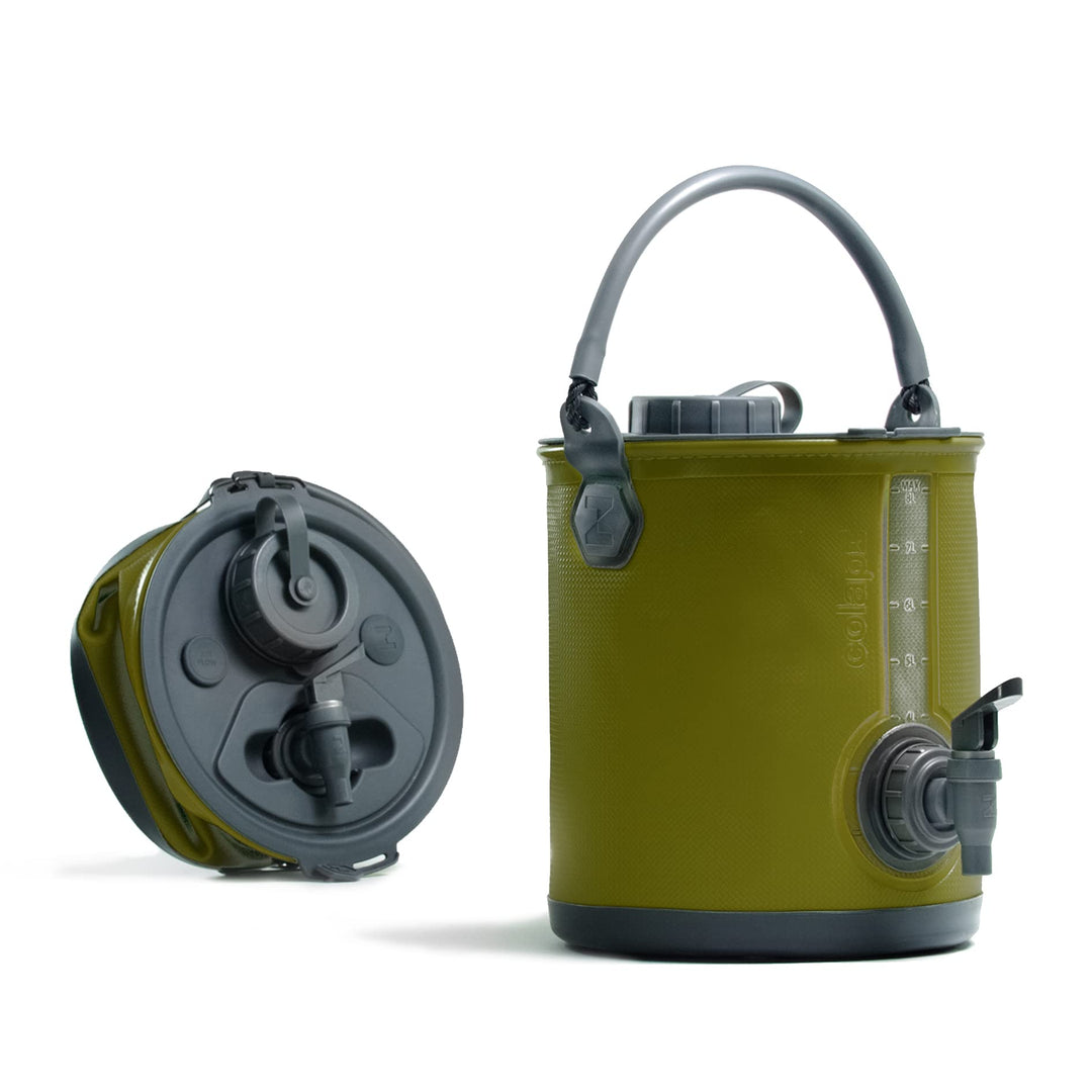 Colapz 2-in-1 Faltbarer Wasserkanister mit Hahn – BPA-freier Trinkwasserbehälter & Falteimer für Cam