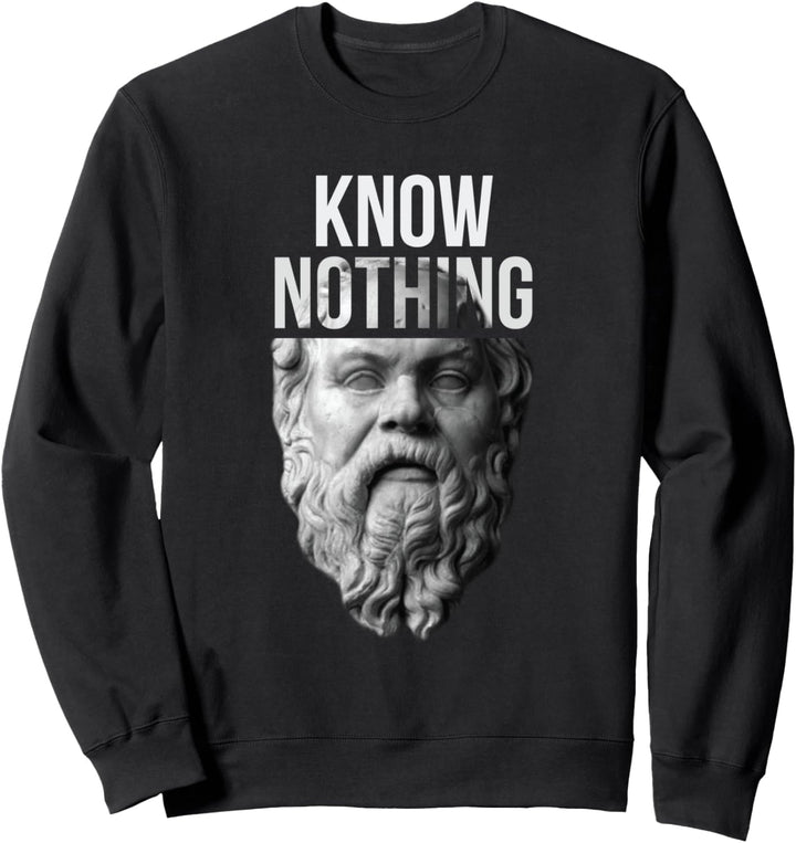 Sokrates Know Nothing Delphi - Philosophie Shirt Geschenk Sweatshirt
