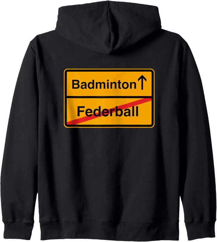 Badminton Kein Federball Sport Kapuzenjacke