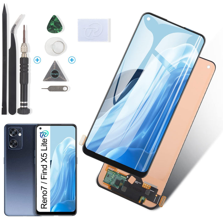 RongZy Ersatz Display Kompatibel für Oppo Reno7 4G/5G CPH2371 CPH2363/Find X5 Lite 5G 2022 incell To