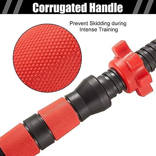 BCBIG hanteln set, Kurzhanteln Verstellbar,2er Kunststoff Hantelset,Kurz Lang Dumbbell,Einstellbar H